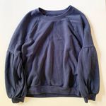 Aerie Blue Balloon Sleeve Sweatshirt Photo 0