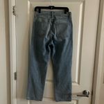 Revice Denim  Light Wash High Rise Button Fly Straight Leg Photo 5