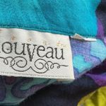 Vintage 90s bright floral top Blue Size L Photo 1