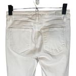 Paige White Verdugo Crop Cotton Blend Distressed Raw Hem Denim Jeans Women Sz 27 Photo 8