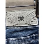Miss Me Women's Mid-Rise Straight Medium Wash Distressed Jeans Size 25 Photo 2