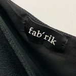 fab'rik  black one shoulder short sleeve blouse sz small Photo 3