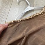 La Senza Bodysuit v neck twist crochet trim womens Brown small y2k romantic vtg Photo 4