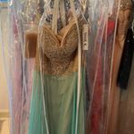 Shail K  prom light mint and nude Photo 5
