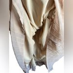 Blu Pepper  Belted Crochet Detail Midi Dress Cream Tan Beige Womens Size Medium Photo 7