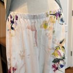 Soma  Cool Nights Pajama Set Mint Green V-Neck Top & Tropical Printed Pant Size L Photo 3