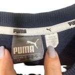 Navy Blue Puma Logo Front Long Sleeve Casual Lounge Sweat Dress Women Sz S Photo 5