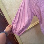 Young Fabulous and Broke Linen Blend Sandollar Shirt Dress Pink Lilac Sz Medium Photo 4