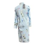 ZARA  Blue Striped Floral Dress Size XS Photo 1