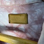 POL  Pink and White Tie-Dye Jean Jacket | L Photo 1