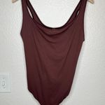 SKIMS stretch cotton ribbed garnet tank top body suit size 3X Photo 2
