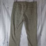 J.Jill Denim Authentic Fit Cropped Women's Olive Jeans With Frayed Hem Green Size 16 Photo 11