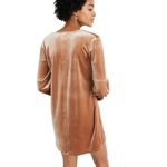 Madewell  Women’s Velvet Balloon Sleeve Mini Dress Burnt Sienna Size Large Photo 1
