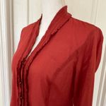 Bandolino Woman’s Cotton Button Down Red Shirt Blouse, Sz 4 Photo 4