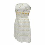 Lilly Pulitzer  Bowen Daisy embroidered crochet ribbon strapless mini dress Y2K Photo 4