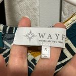 WAYF Geometric Patterned Dress - Green, Yellow, White Photo 2