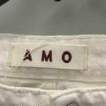 AMO Twist‎ Sea Salt Jeans Slim Fit Cut Ankle Length 4 Pockets White Size 28 Photo 5