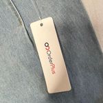 Light Blue Flare Jeans Daisy Flower Pattern NWT Small Size 26 Flat Front Photo 7