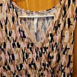 Ny Collection Stylish Pink Black And Beige Sleeveless Jumpsuit Photo 2