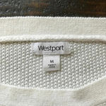 Westport 2/20 white sweater with buttons on the side Photo 5