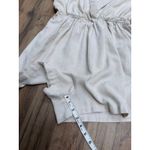 Princess Polly Linen Blend Belted Romper Beige Short Sleeve US 6 Photo 9