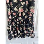 BP Nordstrom Women's Small Black Floral Dress Dark Cottagecore Ruffle Coquette Photo 3