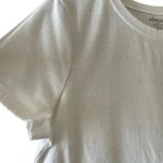 Vintage White Crewneck Cotton Soft Solid Basic Unisex Short Sleeves SZ L # 1606 Size L Photo 4