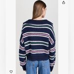 Free People NWT  Women's Kennedy Pullover Sweater oversize striped size large E5 Photo 2