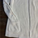 Haven Well Within Shaker Stitch Cable Knit Sleeve Cotton Blend Cardigan Sz M 💛🍄 White Size M Photo 6