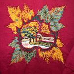 VTG 90s Fall Grandma Sweater Farm Autumn Womens XL Cottagecore Crewneck Red Photo 1