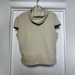 Vintage Harley Davidson Cream Short Sleeve Novelty Biker Gear Vest Womens Hoodie Size XL Photo 6