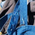 English Laundry jean ruffle romper Large Blue Photo 7