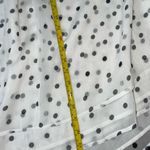 Tularosa  Dress Women's small Andora Babydoll Smocked Lined Polka Dot Lace Trim Photo 2