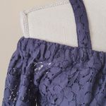 Kensie  Jeans navy off shoulder blouse size medium Photo 1