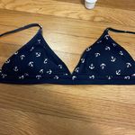 J.Crew Navy bikini top with white anchors. Size S from . Photo 0