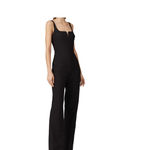 Likely  Constance square neck wide leg flare black tank top jumpsuit 0 . Photo 1