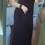 Watters & Watters Red Velvet Evening Gown Size XS Photo 3