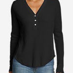 Eddie Bauer ✨HP✨Myriad Striped Thermal-Jersey Mix Henley✨ Photo 0