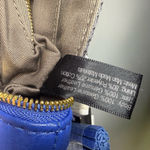 G.I.L.I Leather Crossbody Purse Handbag Bag New NWT Blue Mesh Liner Haloguard Photo 4