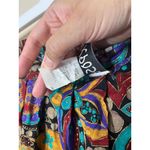 EXPOSÉ Skirt Womens Size Small Paisley Maxi ALine Pleated Vintage USA Boho Purple Photo 5