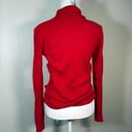 Bebe Wmens Size Small Fed Quarter Zip Ribbed Sweater Rhinestones Glam NWT Photo 7