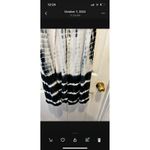 Shoreline  Tulip Split Pants Flowy Tie Due Black White Womens Size Large Beachy‎ Photo 4