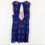 Anthropologie Foxiedox Blue Crochet Lace Backless Dress Women’s Small NWT Photo 4