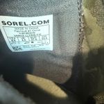Sorel  Danica Leather Ankle Boots Black Camo Size 6.5 Photo 3