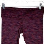 Alo Yoga Pant Women Small Pink Gray Marled Cropped Leggings Workout Athleisure Photo 2