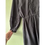 Emerson Fry India Shirtdress XS Black Organic Cotton Dress Boho Quiet Luxury Photo 5