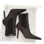 Good American  Chocolate Brown Ankle Boots(Size 9) Photo 9