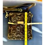 Coach Y2K Women's Swing-pack Crossbody Bag Gunmetal Gray Chain Link Pattern Photo 5