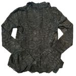 J.Crew  Women’s Lace MockNeck Top Black Size 4 NWT #CF449 Photo 6