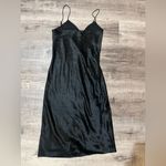 Cami NYC  Cressida Button-Front Silk Slip Dress in Black Photo 4